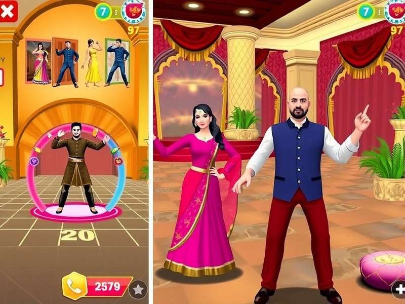 Family Playing Bollywood Dance Frenzy